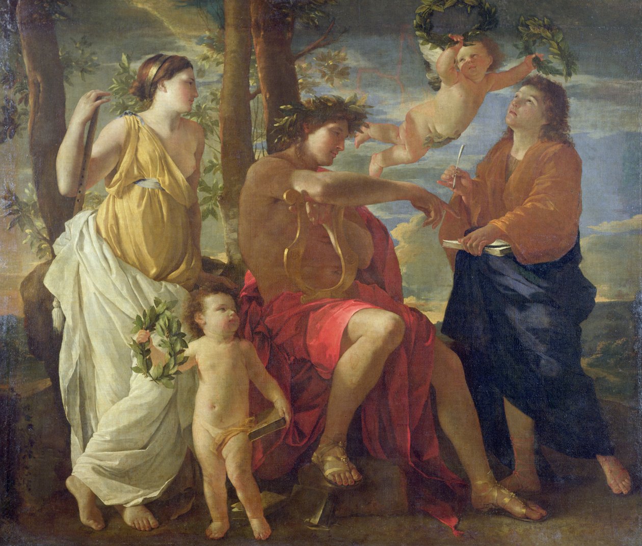 Die Inspiration des Dichters von Nicolas Poussin