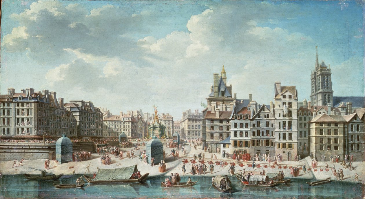 Der Place de Grève, Paris von Nicolas Raguenet