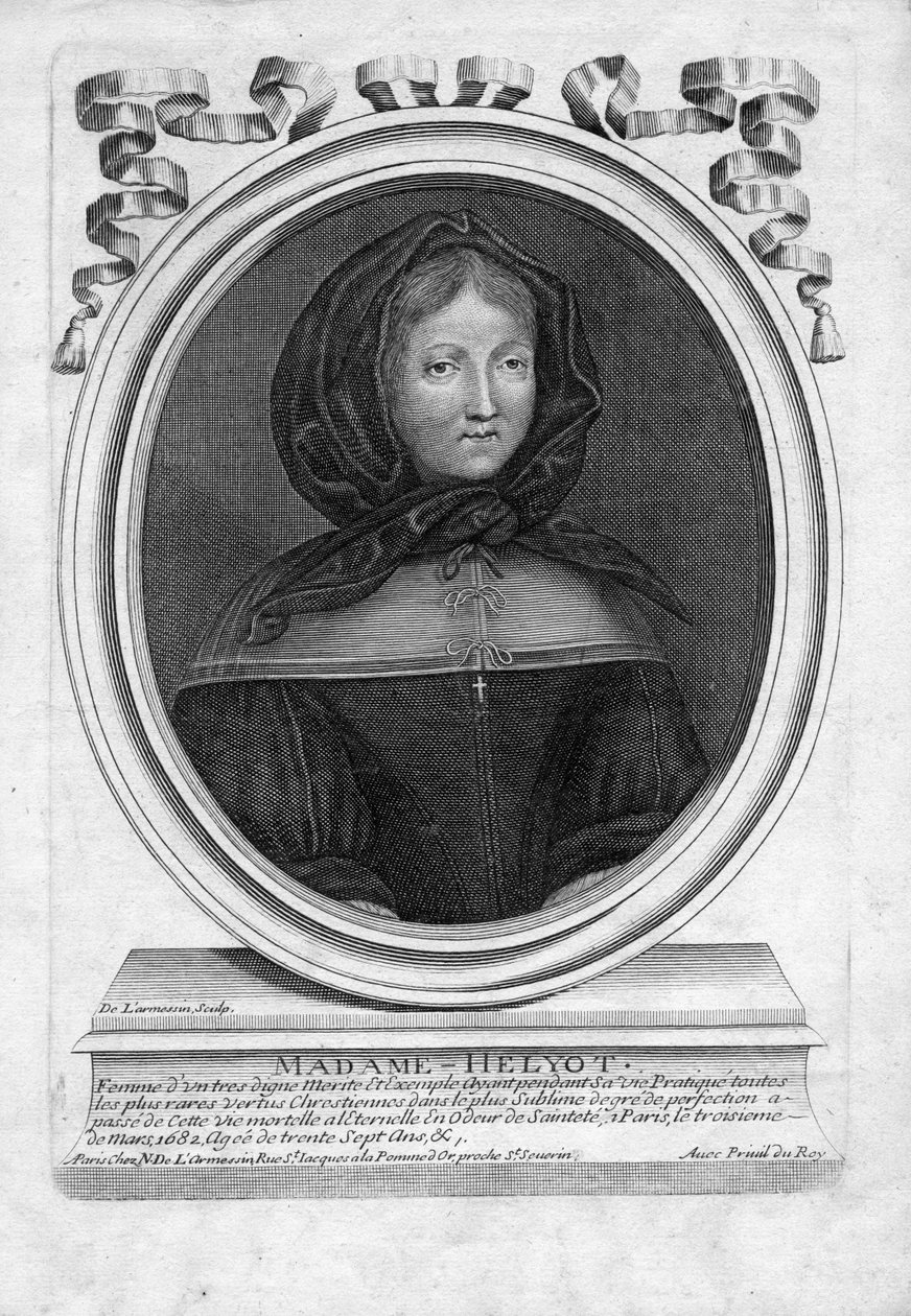Graviertes Porträt von Nicolas de Larmessin