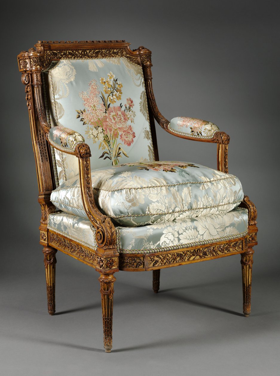 Armstuhl (Fauteuil), ca. 1785 von Nicolas Denis Delaisement