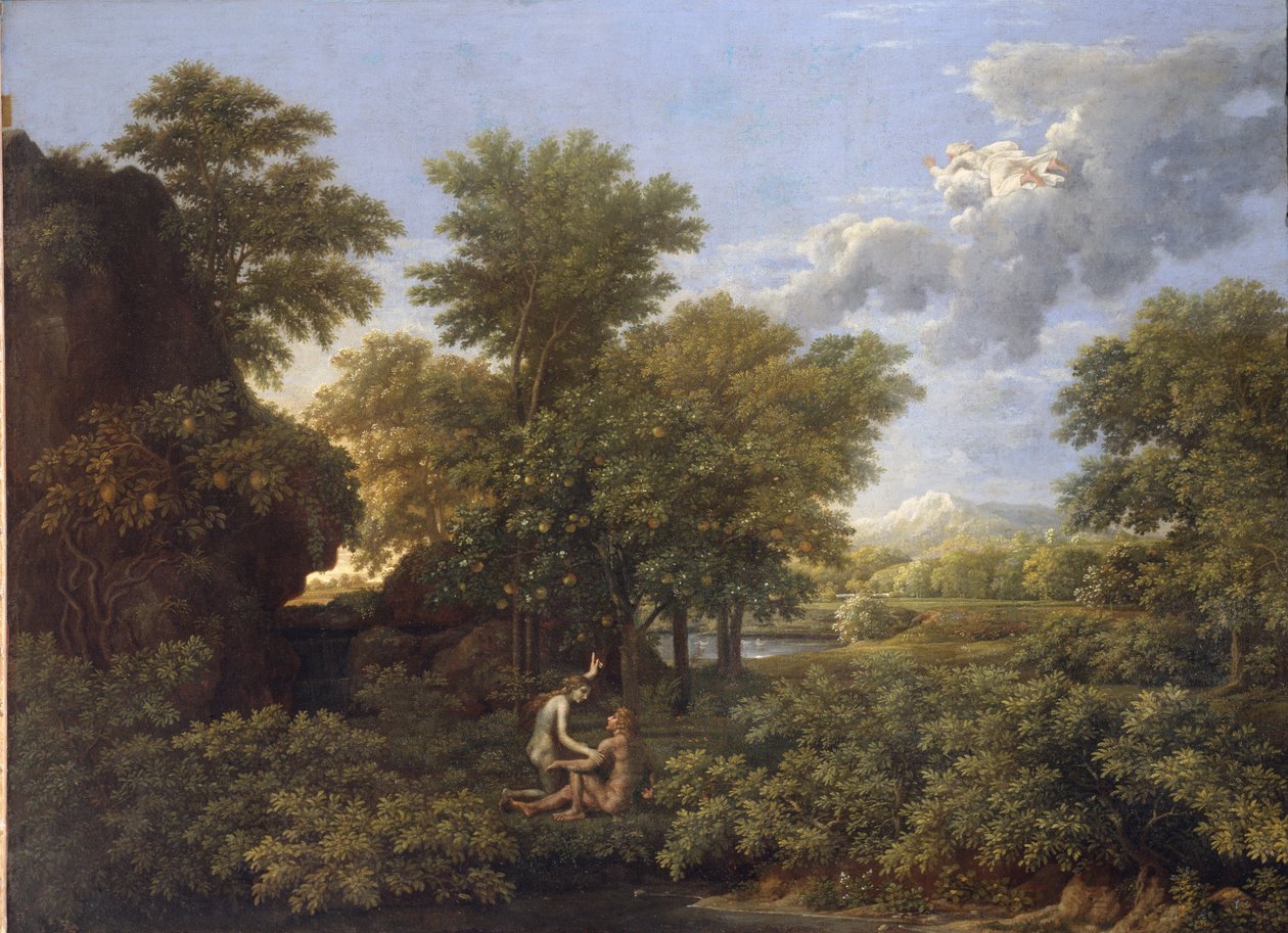 Frühling oder Erdparadies von Nicolas Poussin