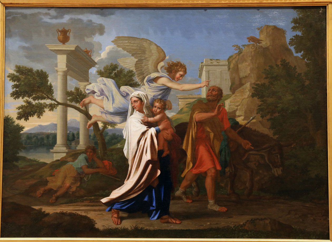 Die Flucht nach Ägypten, 1657 von Nicolas Poussin