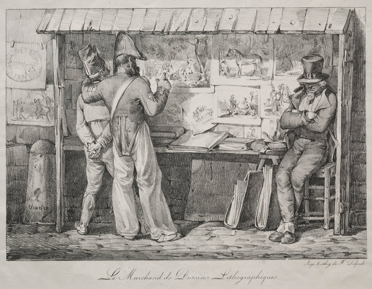 Der Lithografiehändler von Nicolas Toussaint Charlet