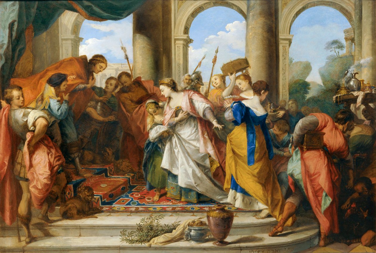Salomo und die Königin von Saba von Nicolas Vleughels