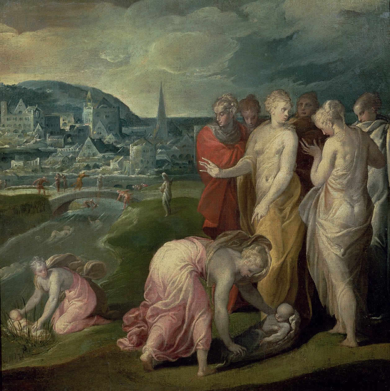 Die Auffindung des Moses von Nicolo dell Abate
