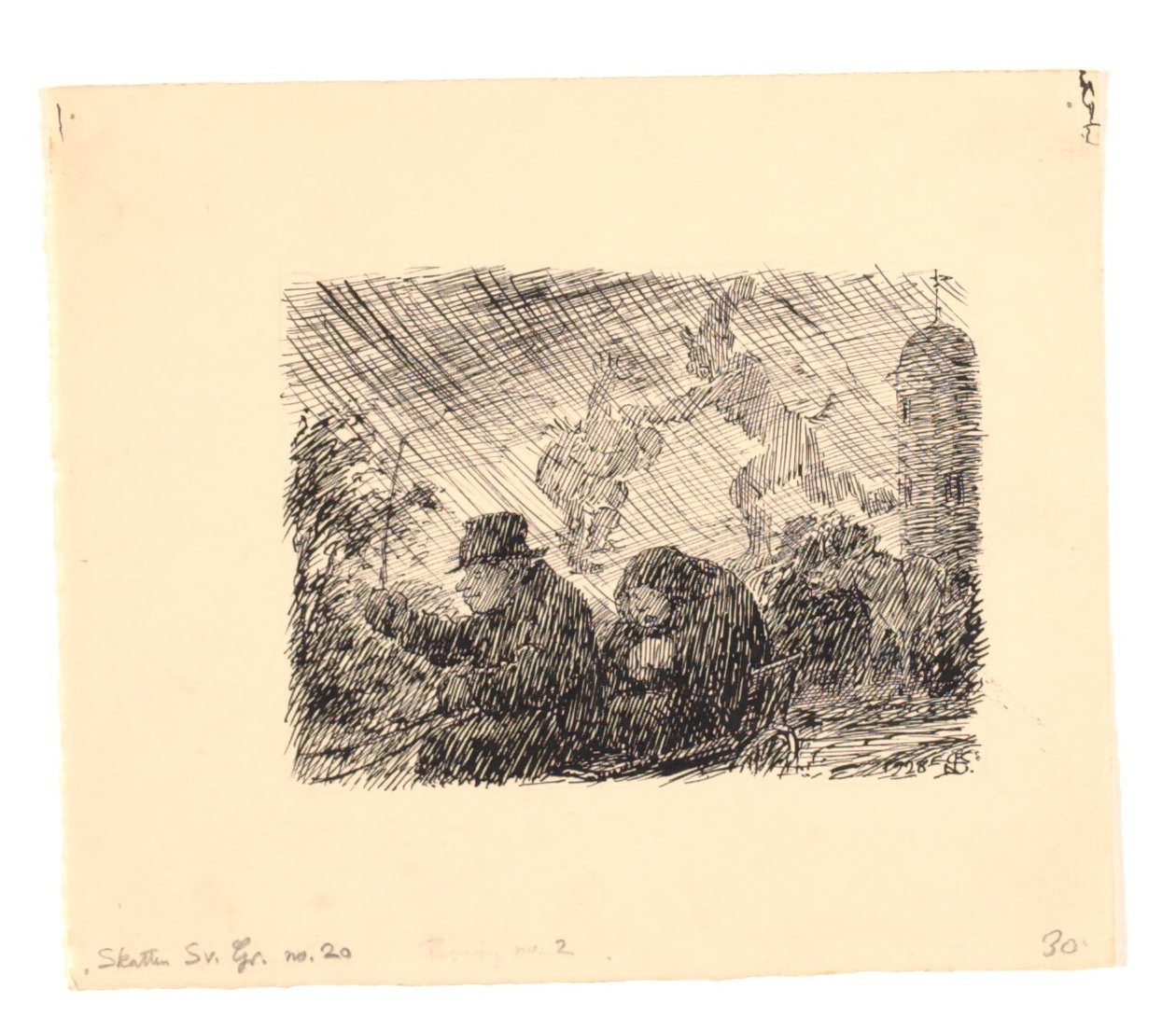 Illustration zu Den fundne skat von Niels Skovgaard