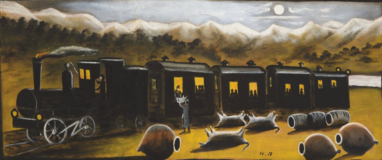 Kachetischer Zug von Niko Pirosmani
