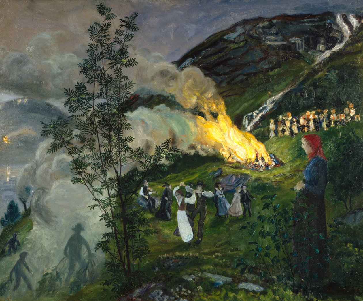 Mittsommerfeuer von Nikolai Astrup