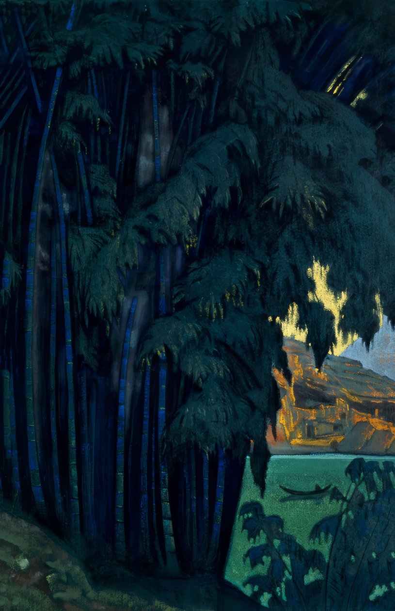 Ashram, Ceylon von Nikolai Konstantinowitsch Roerich