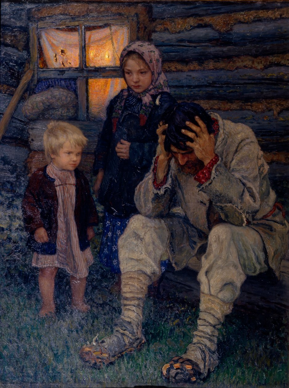 Trauer, 1909 von Nikolai Petrovich Bogdanov Belsky