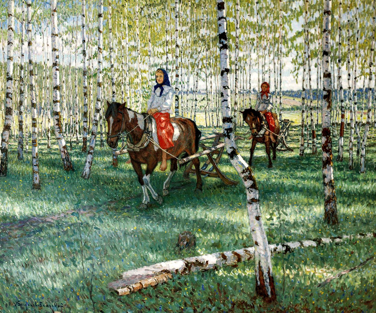 Zur Arbeit von Nikolai Petrovich Bogdanov Belsky