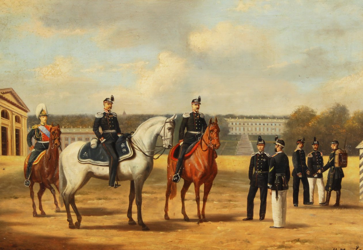 Grenadiere in Zarskoje Selo von Nikolai Sergeyevich Matveyev