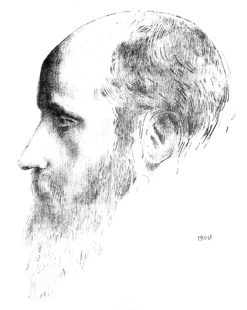 Porträt von Vuillard (Künstlerbeweis) von Odilon Redon