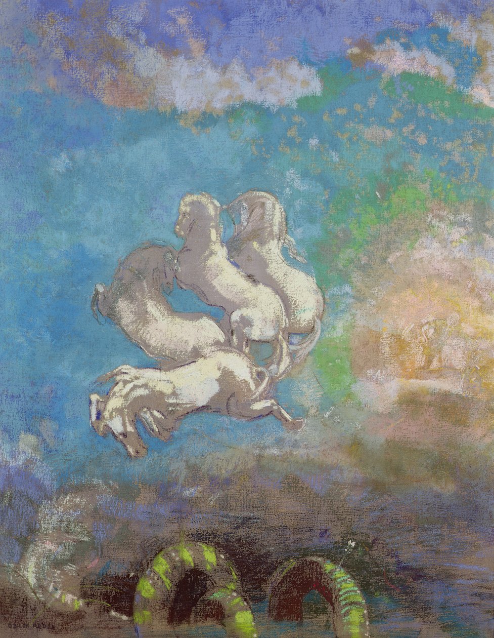 Der Wagen des Apollo von Odilon Redon