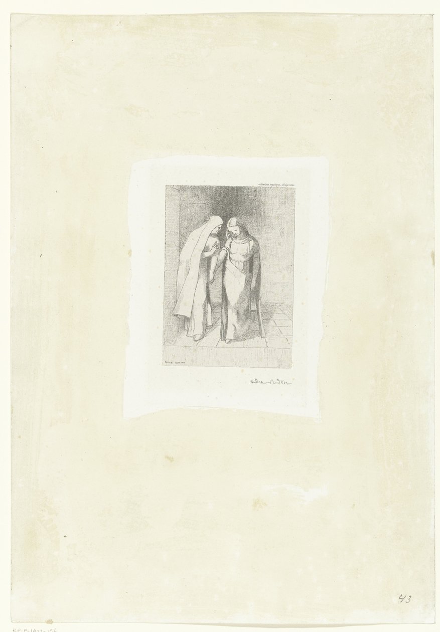Geheimnisvolles Gespräch von Odilon Redon