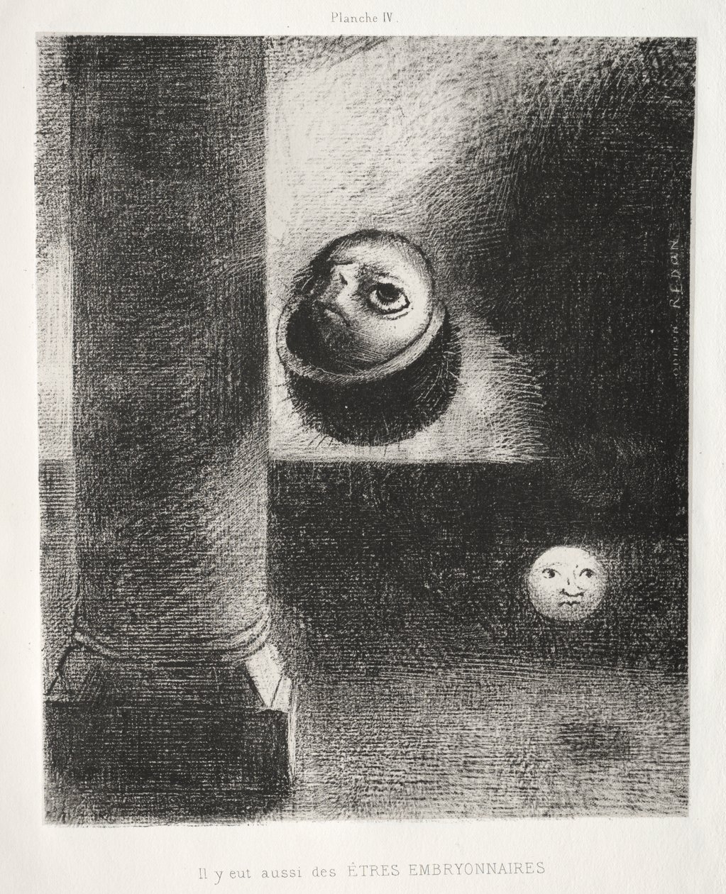 Es gab auch embryonale Wesen von Odilon Redon