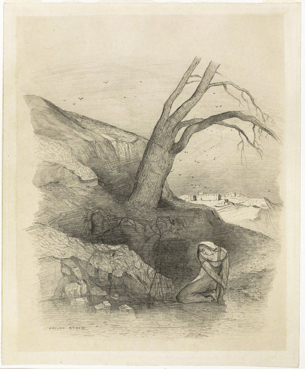 Kniende Frau von Odilon Redon