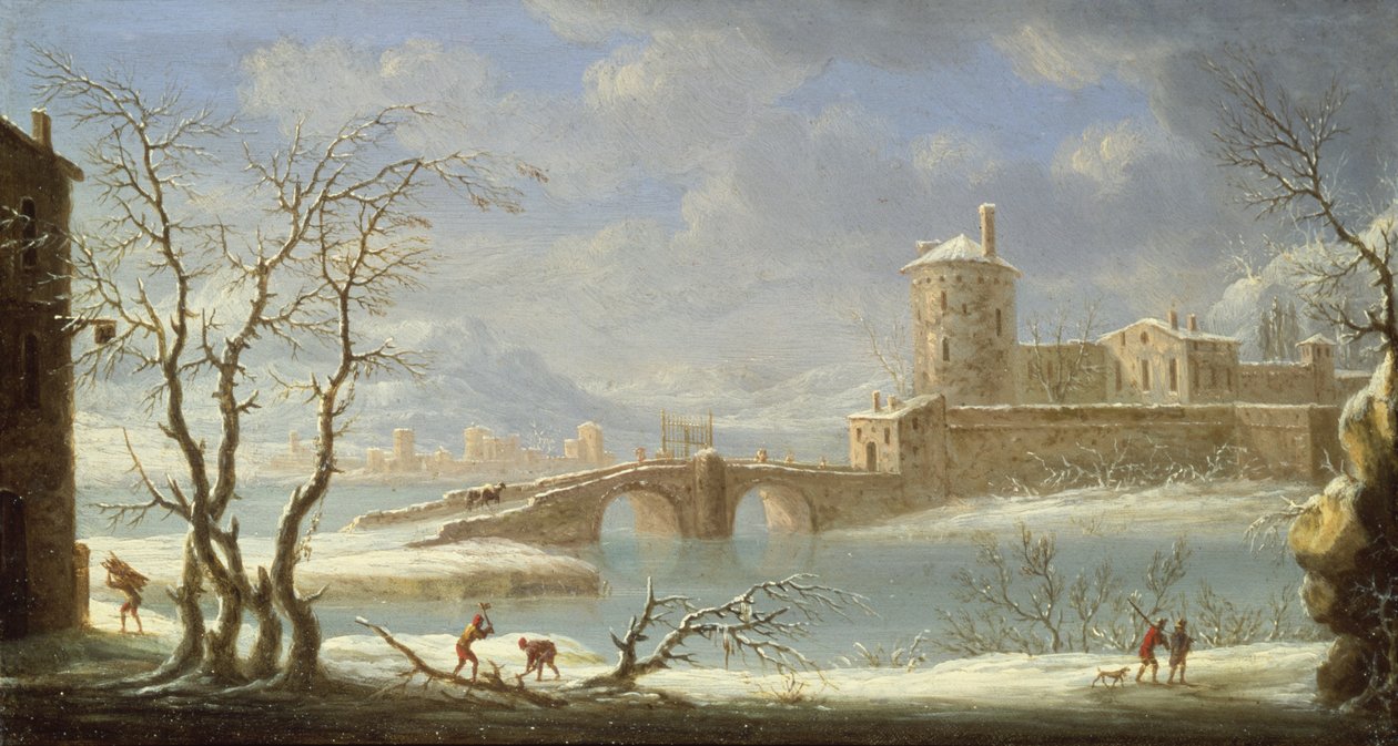 Winterszene von Orazio Grevenbroeck