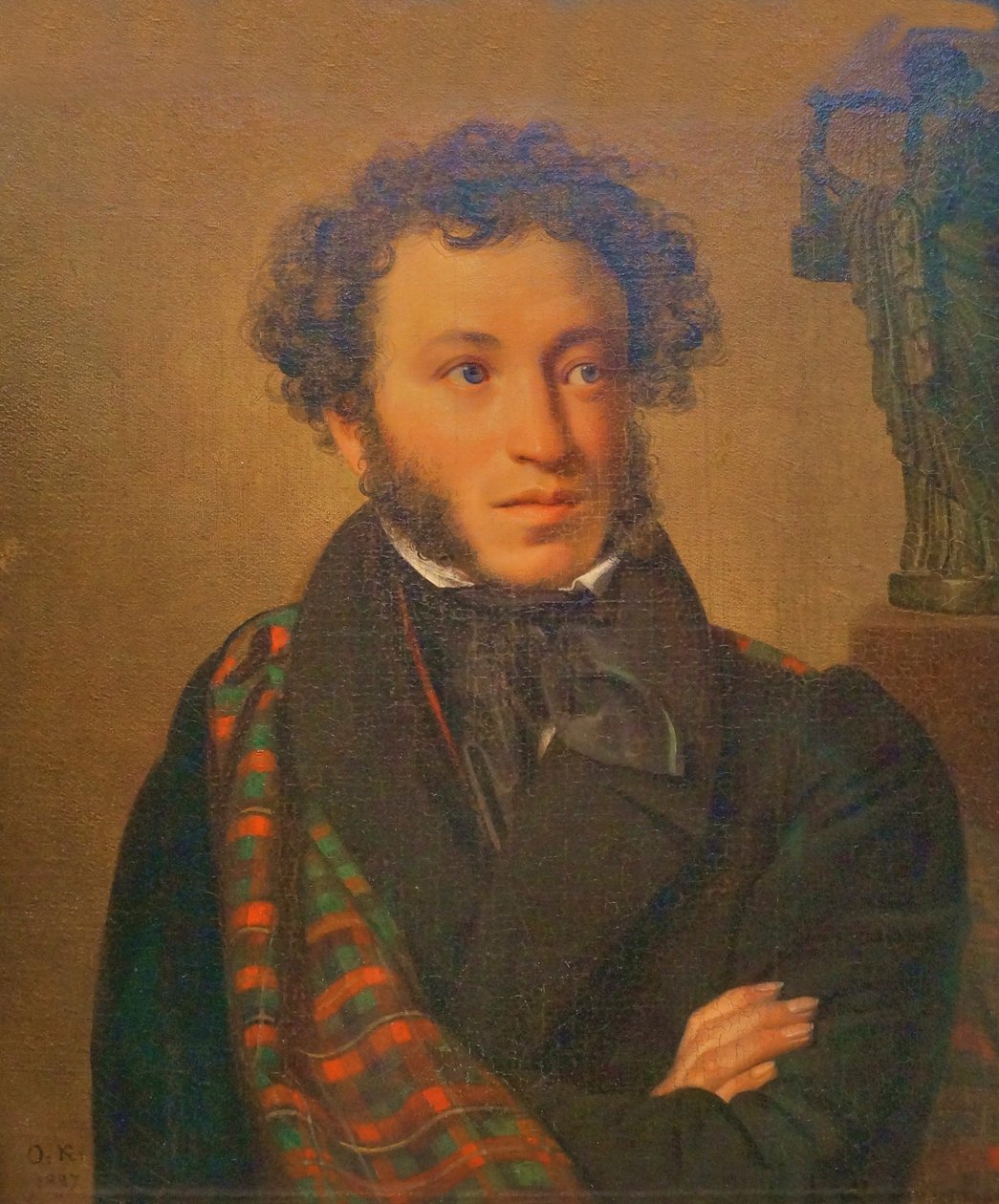 Porträt des Dichters A.S. Puschkin von Orest Adamovich Kiprensky