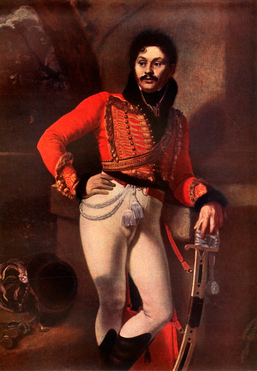 Porträt von Denis Davydov, ca. 1811, 1939 von Orest Adamovich Kiprensky