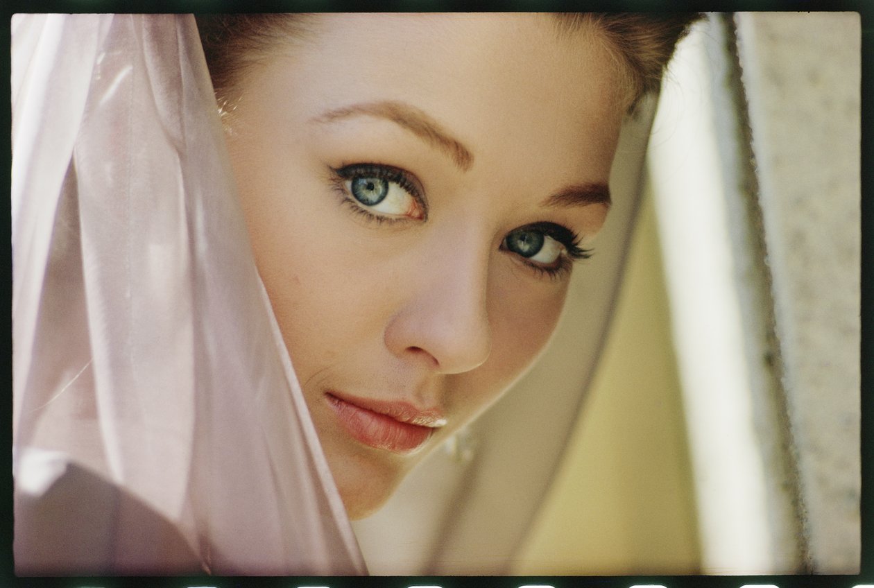 Christine Kaufmann beim Filmen von 