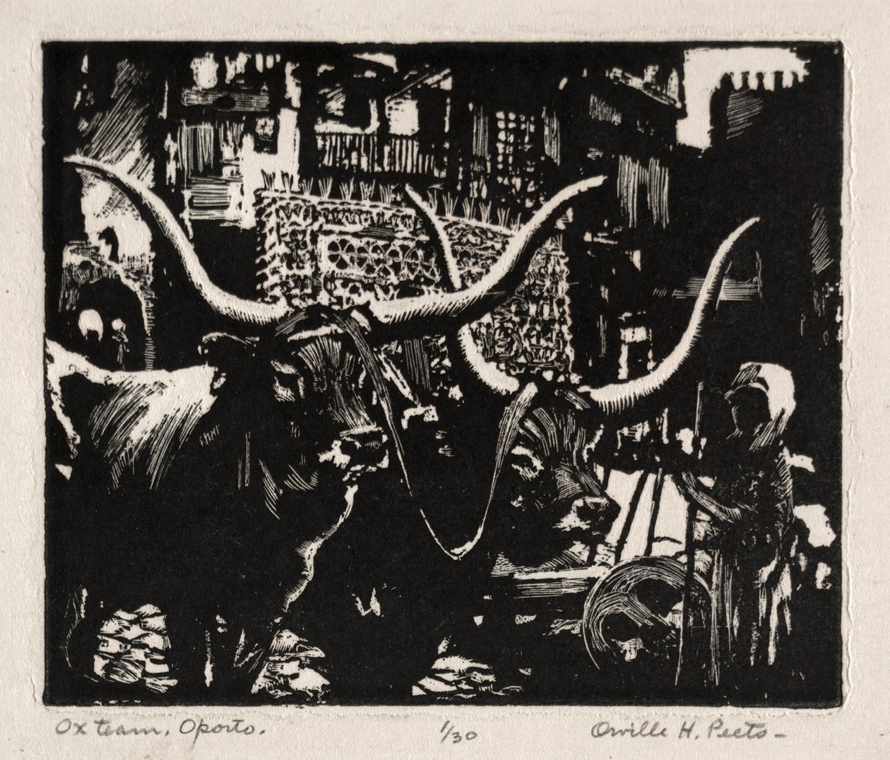 Ochsenkarren, Oporto von Orville Houghton Peets
