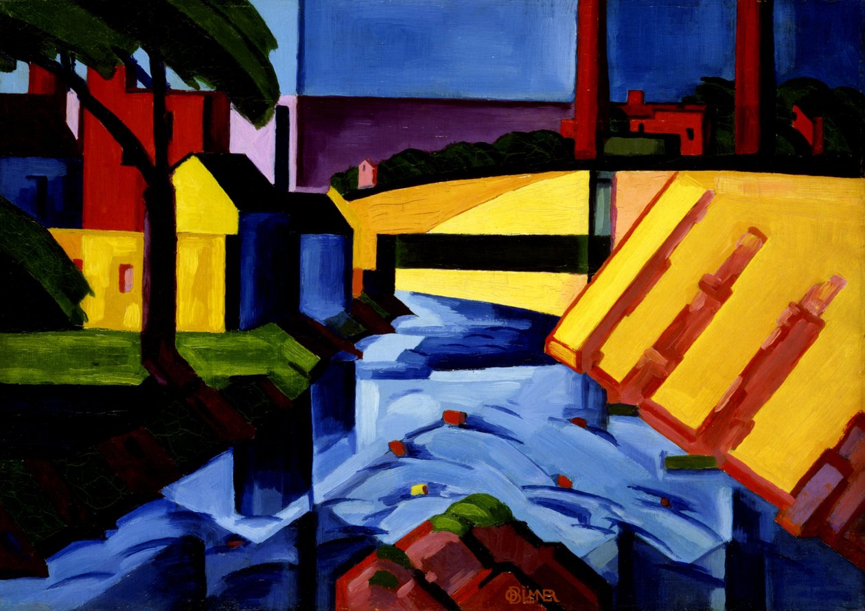 Abendstimmung von Oscar Florianus Bluemner
