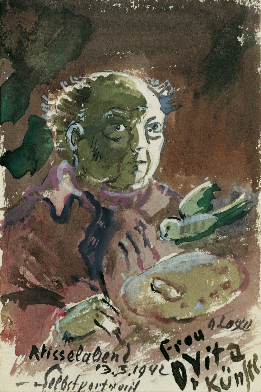 Selbstporträt von Oskar Laske