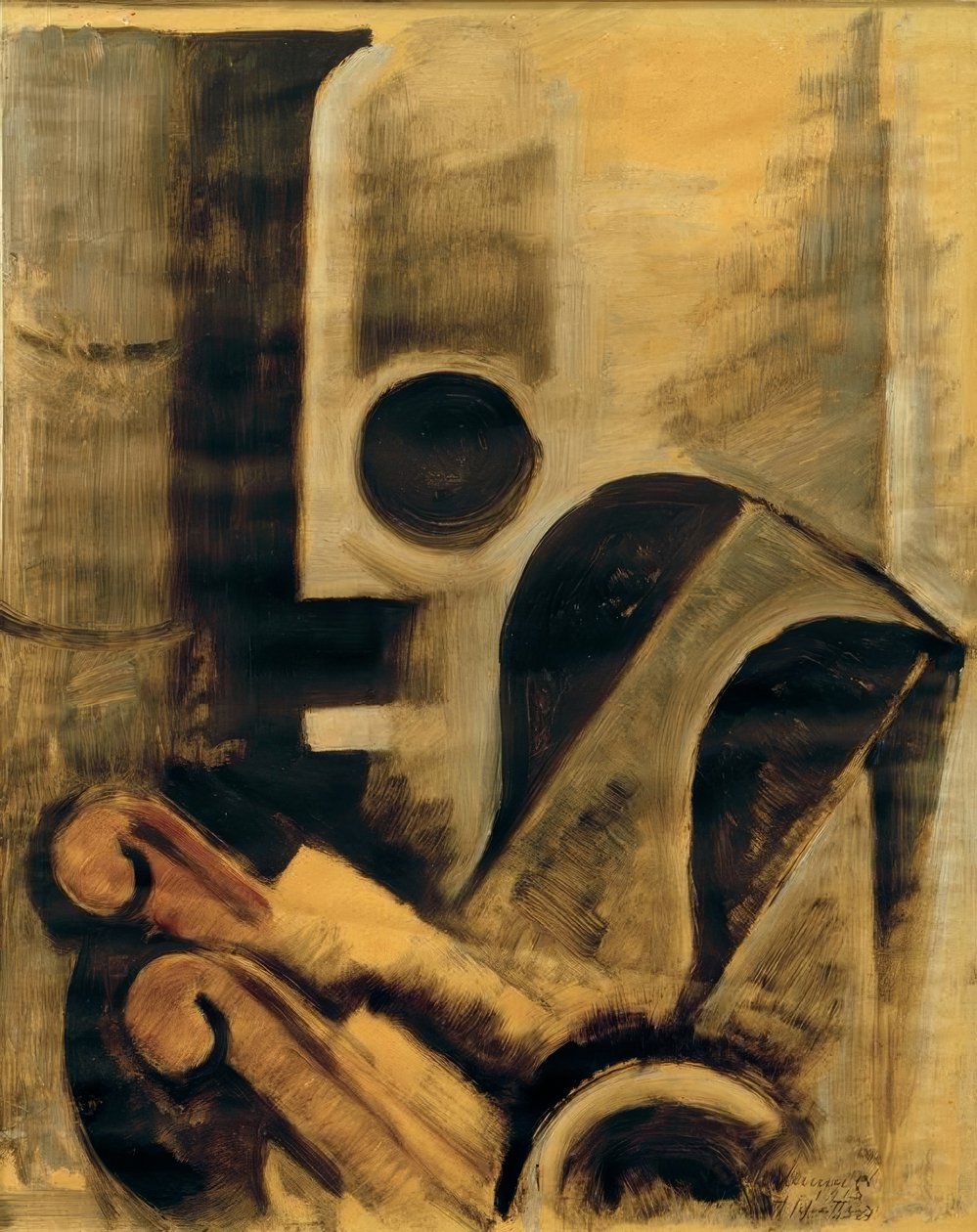 Ofen und Lehnstuhl III von Oskar Schlemmer