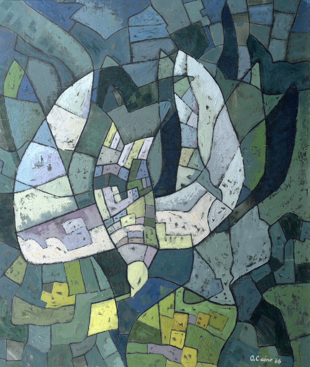 Die herabsteigende Taube: Waage, 1966 von Osmund Caine