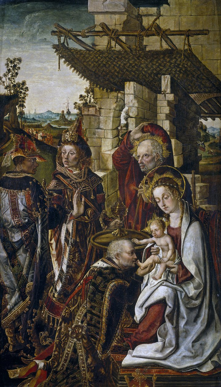 Die Anbetung der Könige, ca. 1490-1499 von Osona