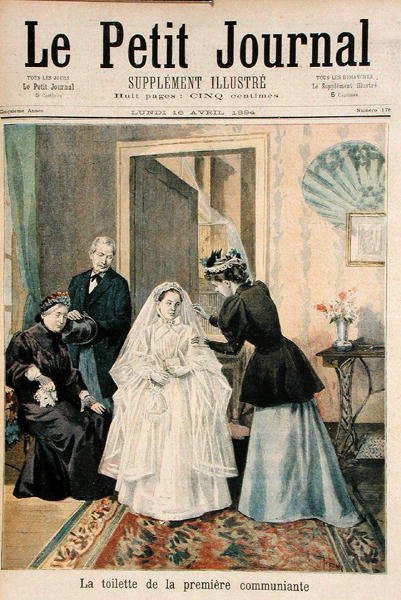 Der Erstkommunikant, Illustration aus Le Petit Journal, 16. April 1894 von Oswaldo Tofani