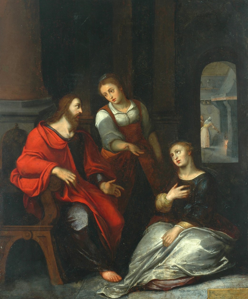 Christus im Haus von Maria und Martha, 1556 von Otto van Veen