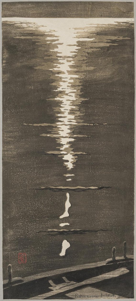 Mondschein auf dem Meer von Otto Eckmann