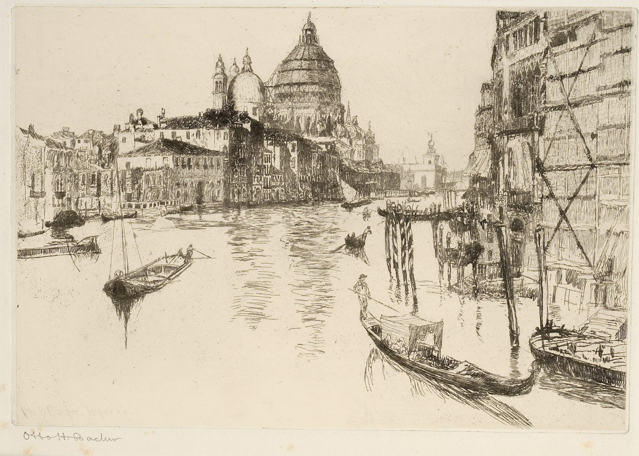 Großer Kanal, Venedig von Otto Henry Bacher