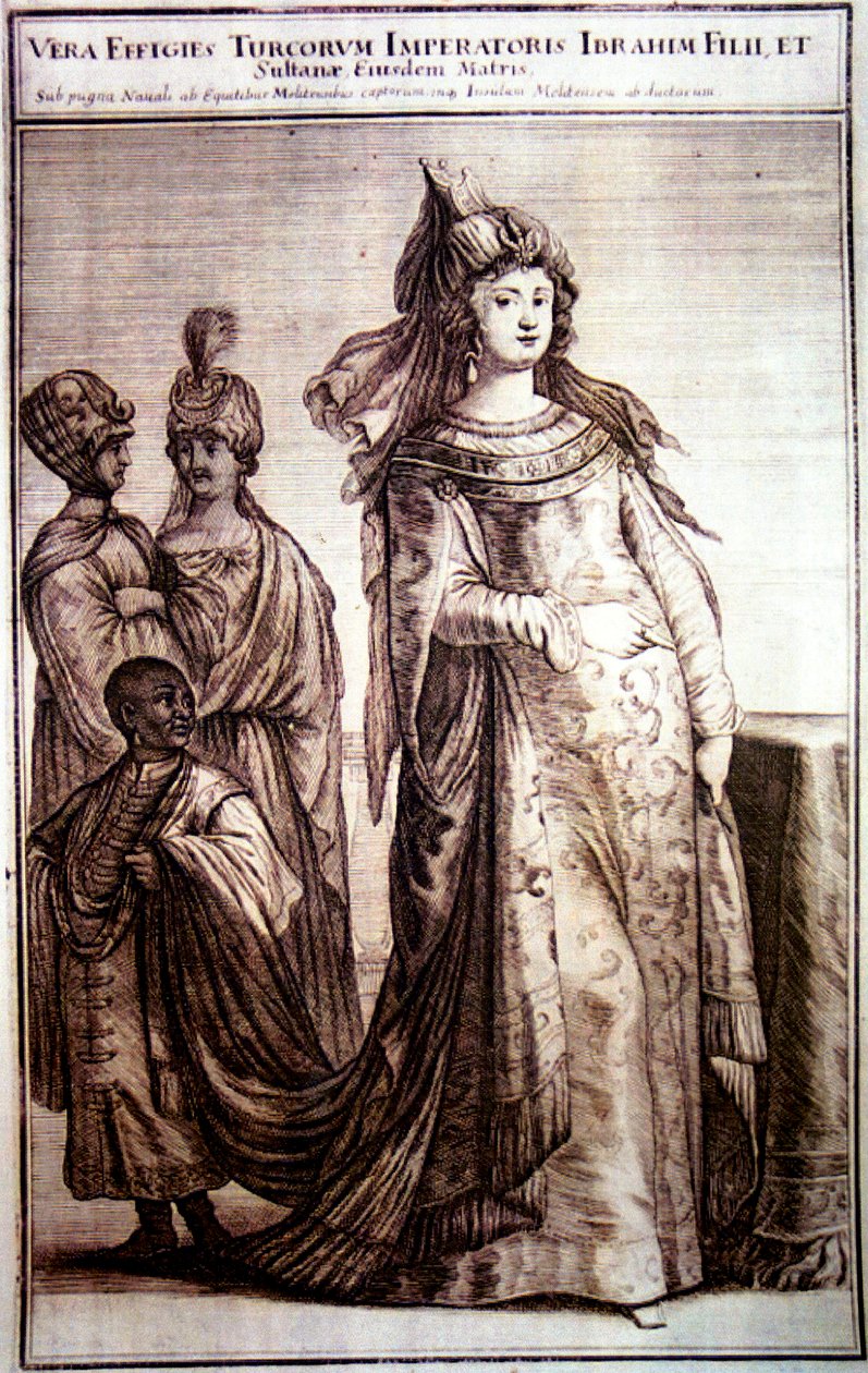 Kösem Sultan mit Dienern, 1647 von Ottoman School