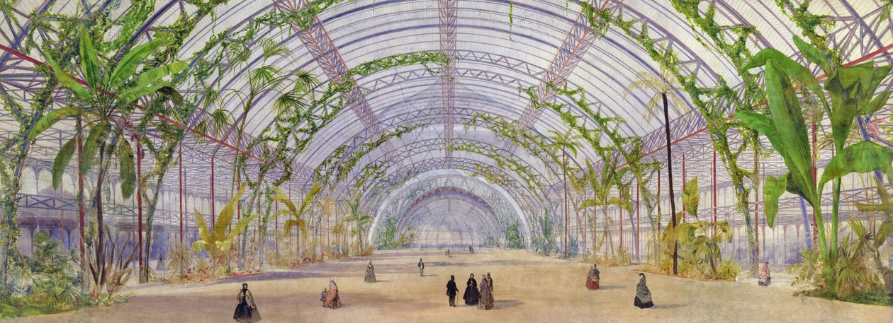 Innendesign für einen Kristallpalast im Parc de Saint-Cloud, ca. 1860-62 von Owen Jones