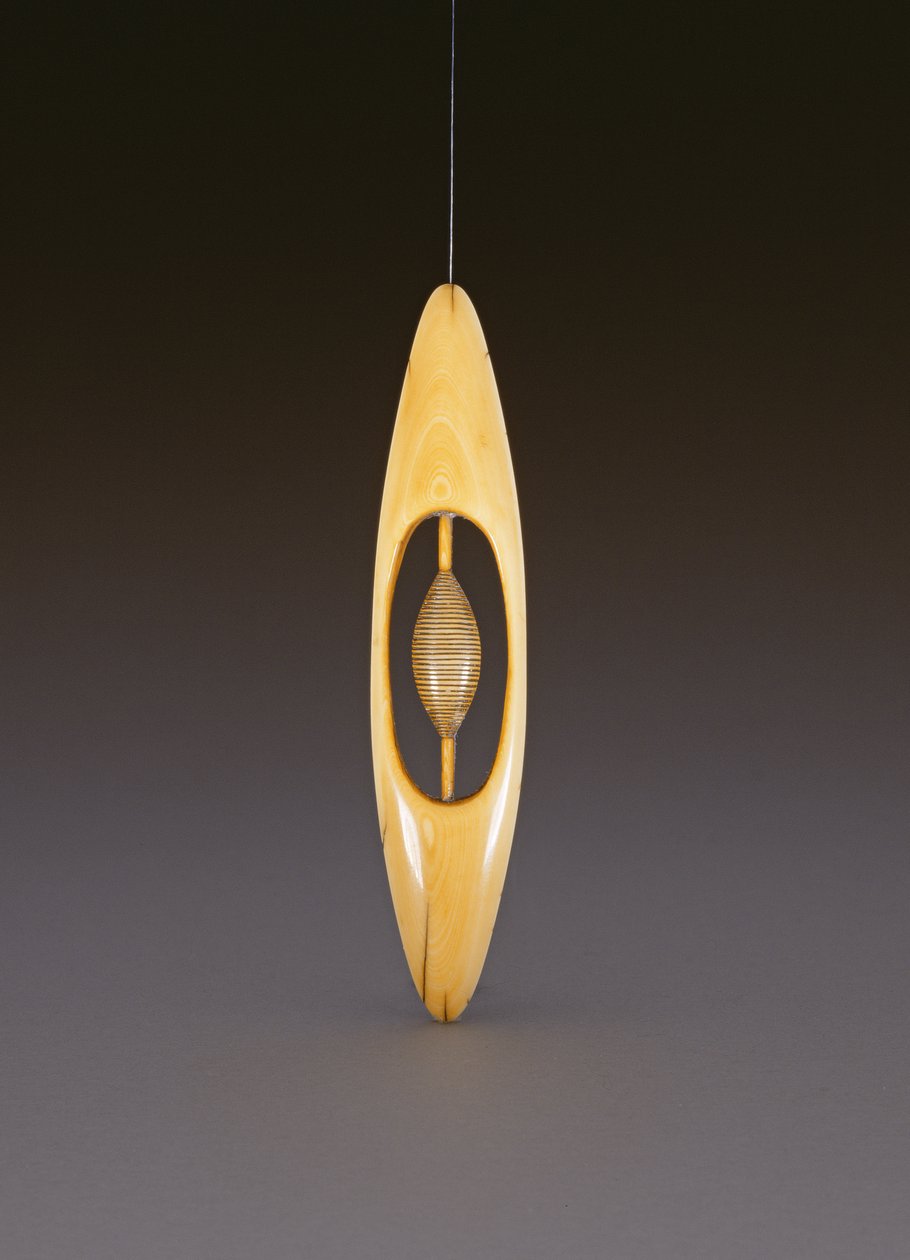 Netsuke, das eine Weberschiffchen darstellt, ca. 1860 von Ozaki Kokusai