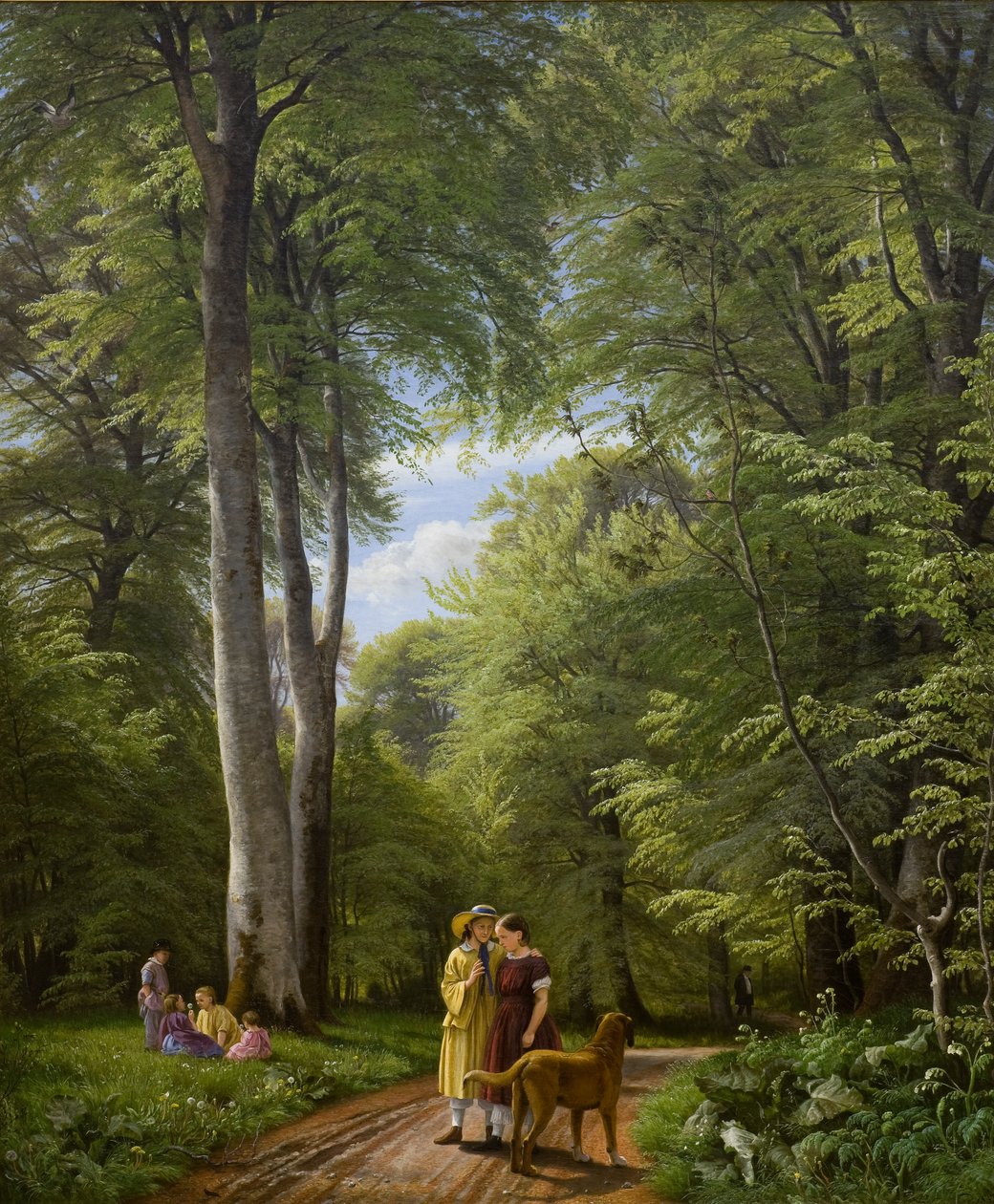 Bøgeskov im Mai. Motiv aus Iselingen. von P. C. Skovgaard