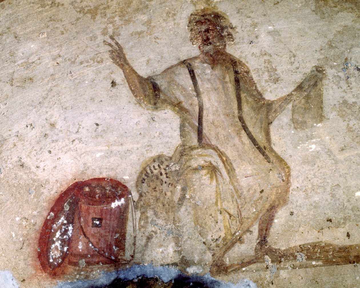 Fresko im Cimitero Maggiore von Paleo Christian