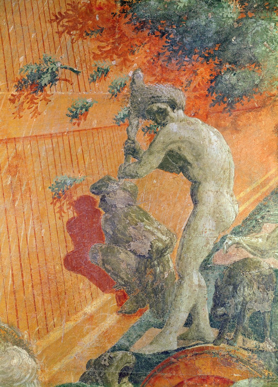 Die große Flut und der Rückzug des Wassers (Detail) von Paolo Uccello