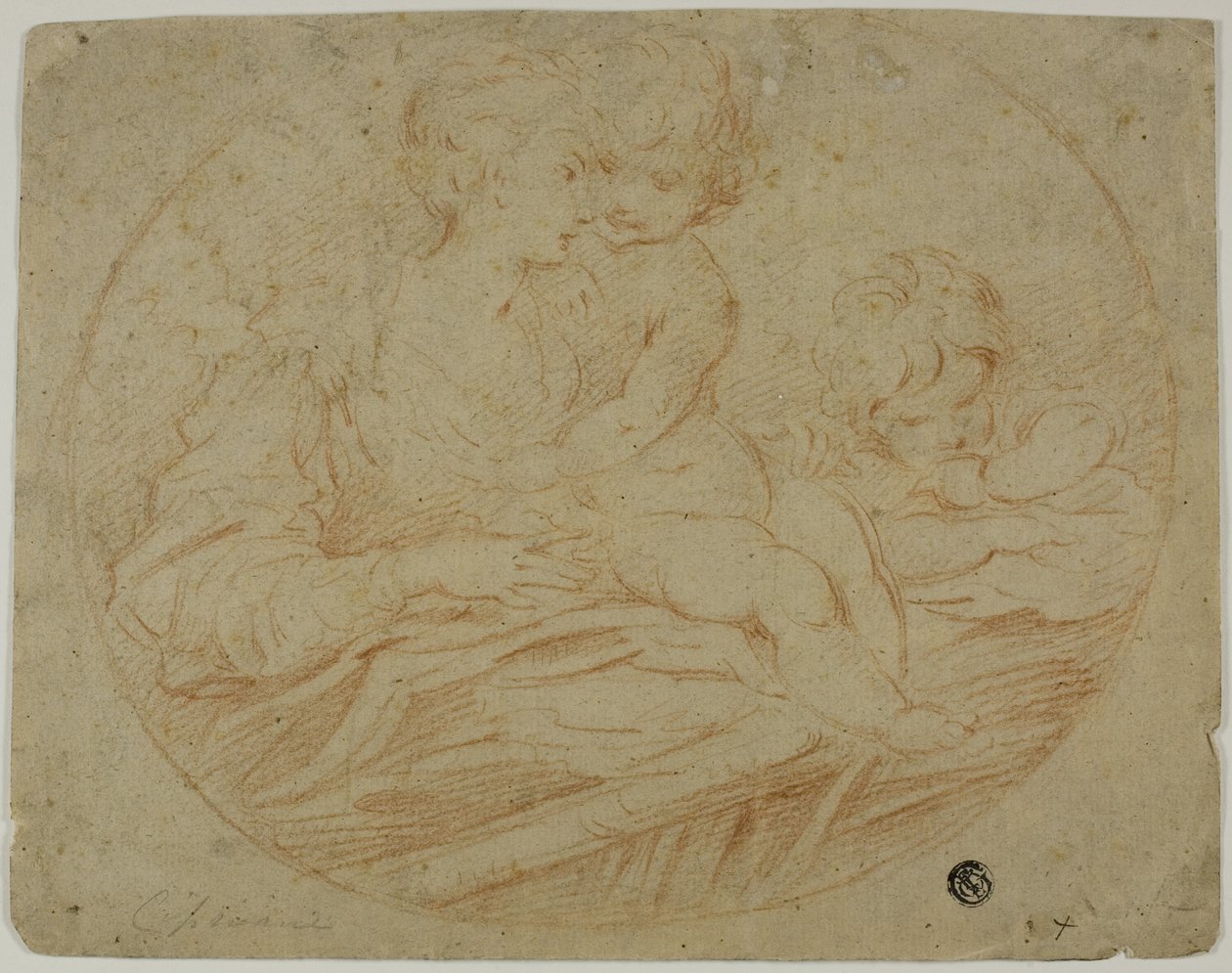 Frau und zwei Kinder von Parmigianino
