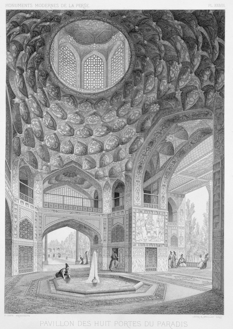 Pavillon der Acht Paradiese in Isfahan, aus 