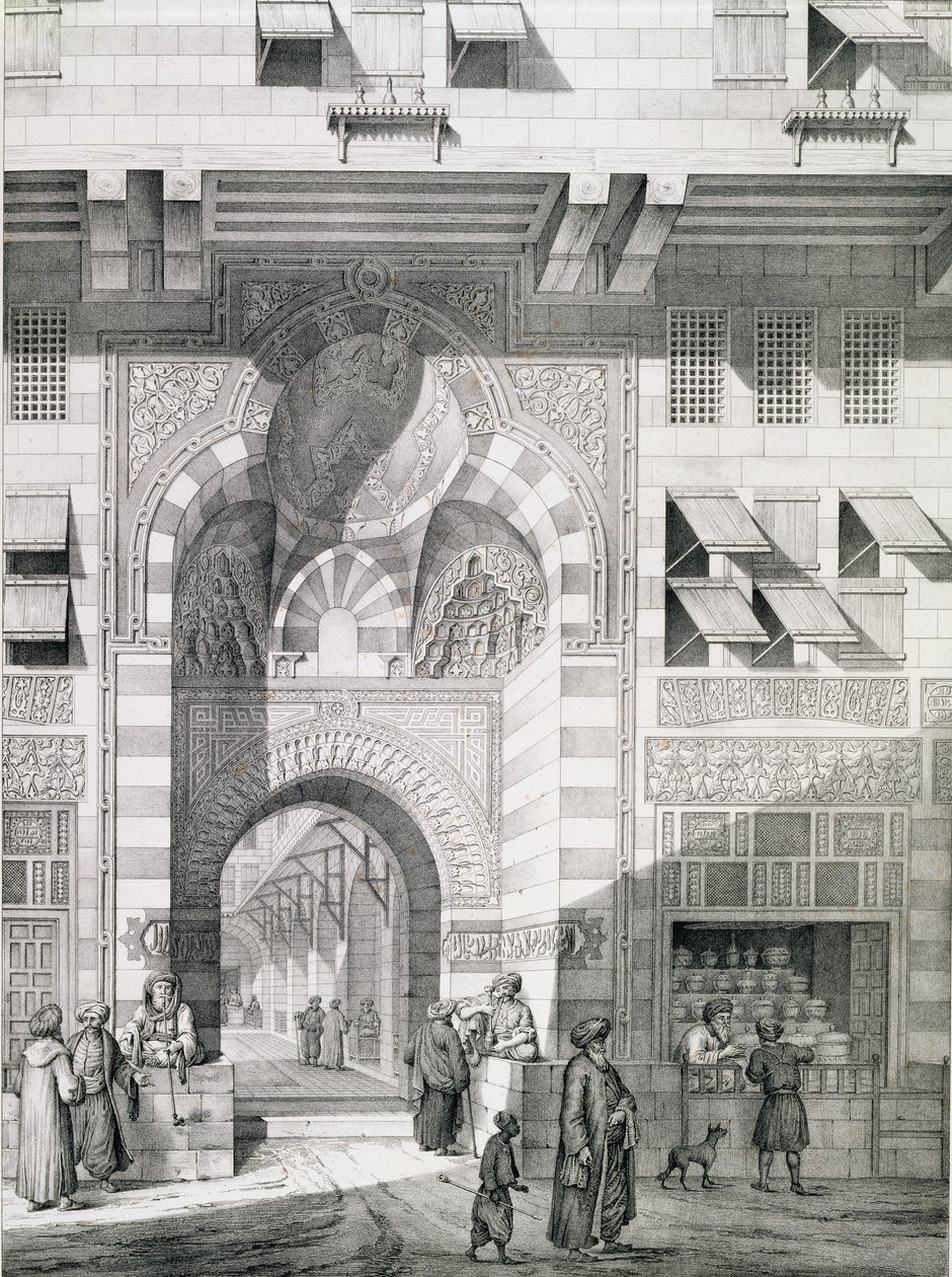 Ansicht der Tür von Okal Kaid-Bey, aus 