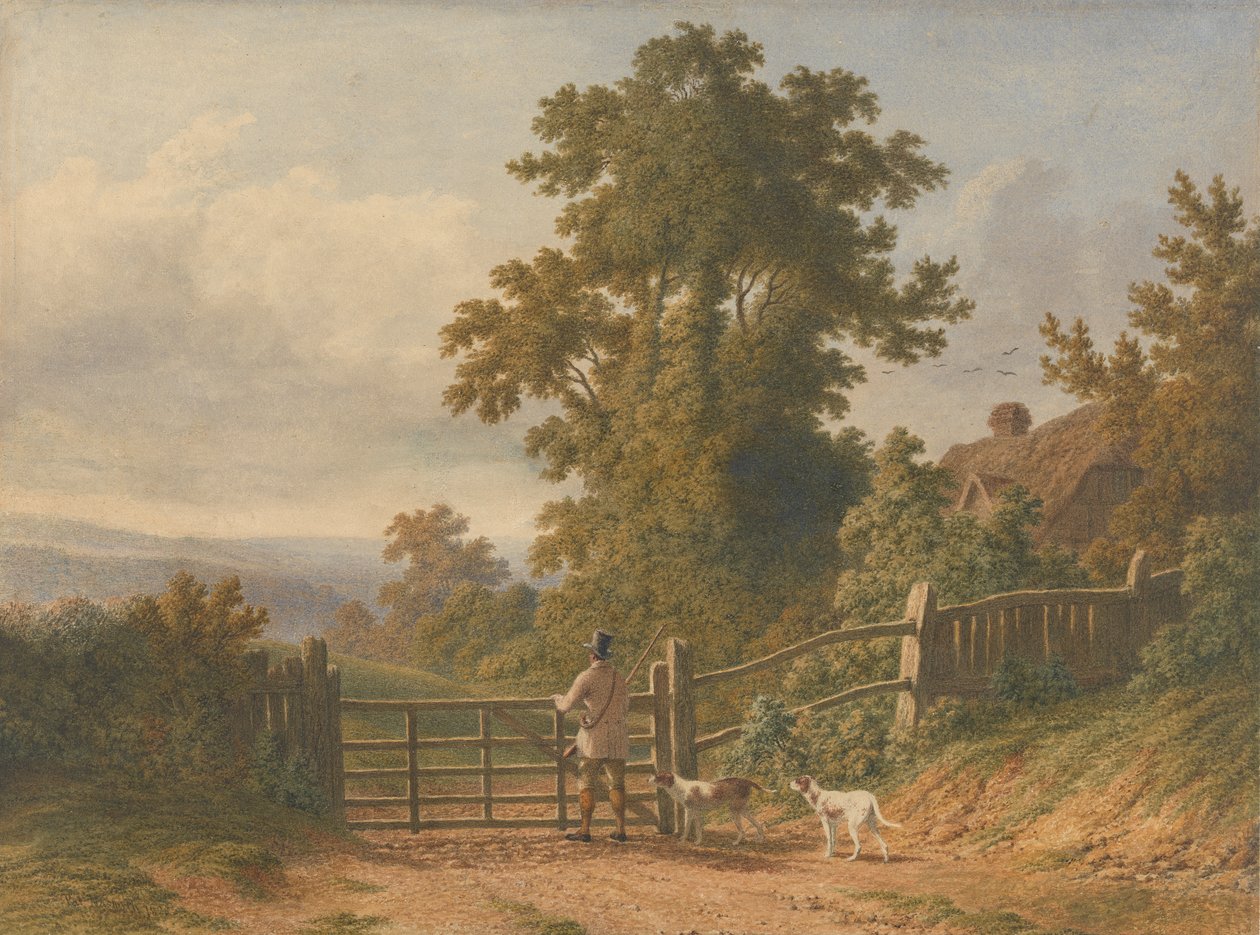 Jäger und seine Hunde von Patrick Nasmyth
