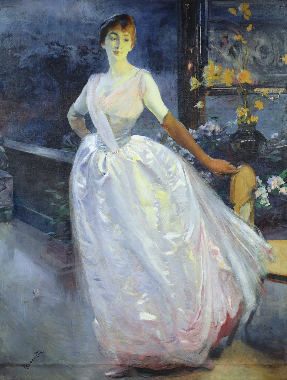 Porträt der Frau des Künstlers, Madame Roger Jourdain, ca. 1886 von Paul Albert Besnard