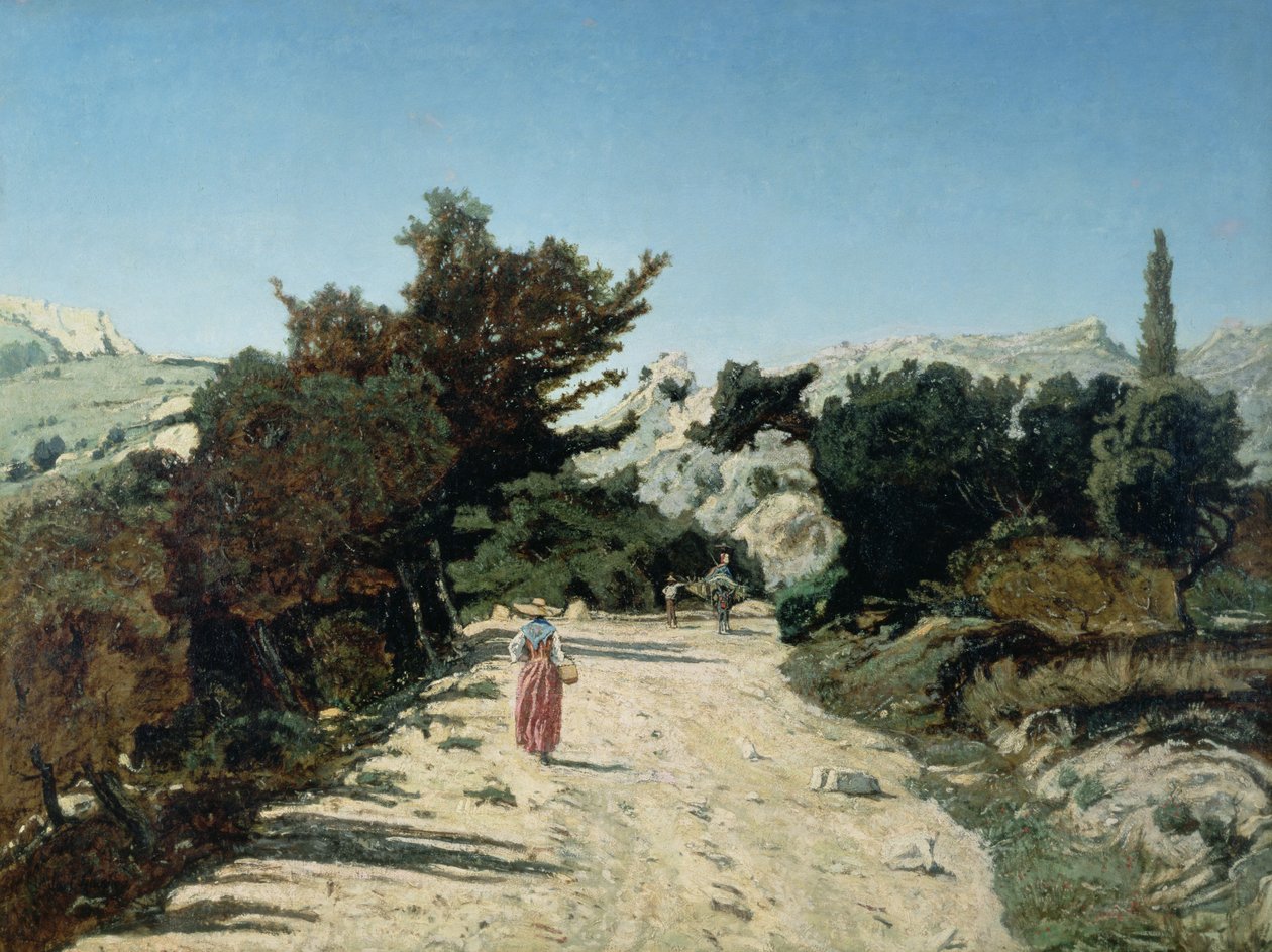 Route de la Gineste, in der Nähe von Marseille, 1859 von Paul Camille Guigou
