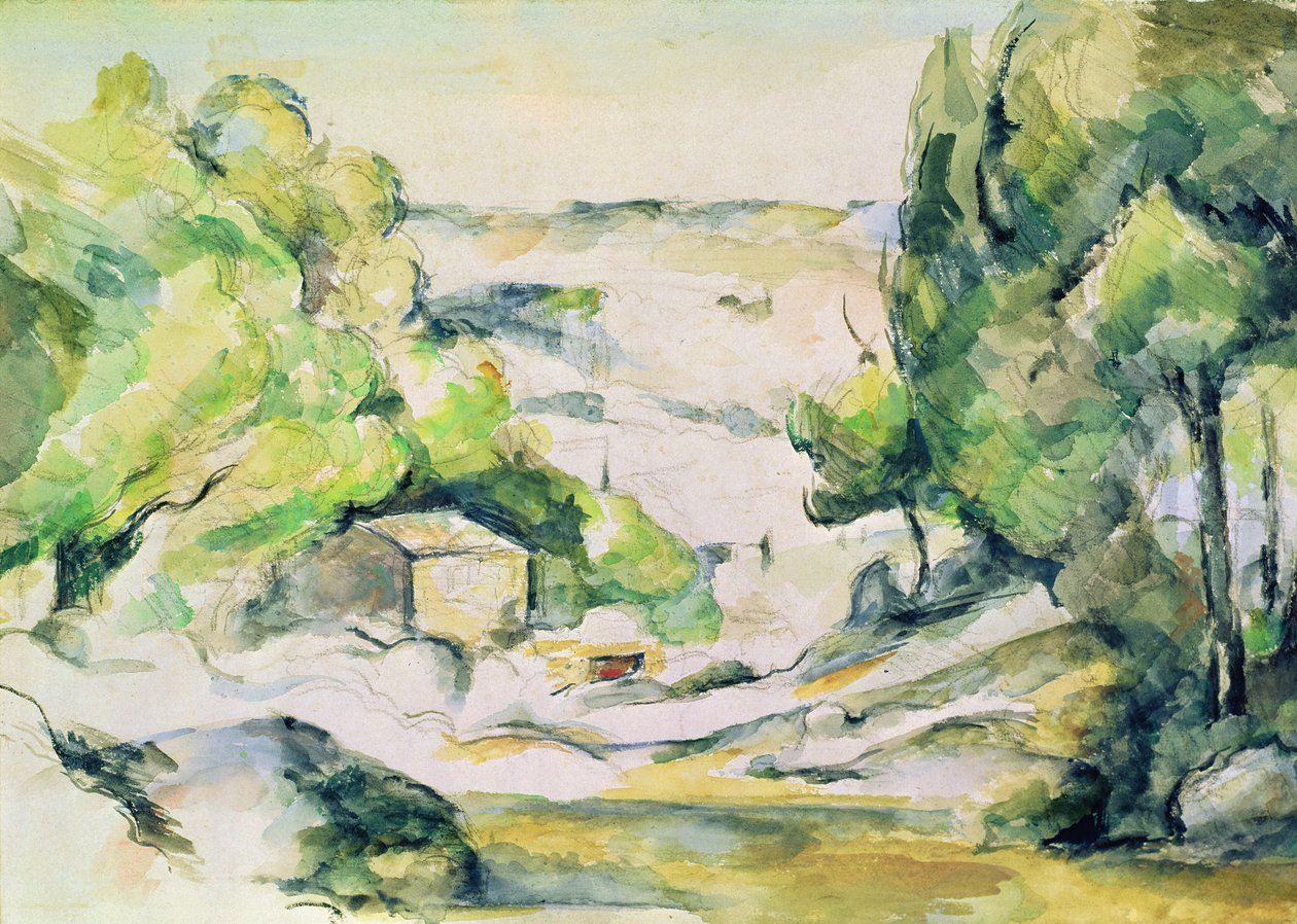 Landschaft in der Provence von Paul Cézanne