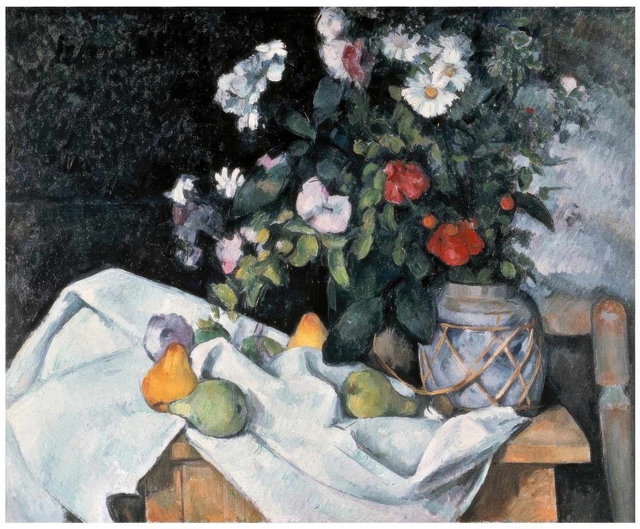 Blumen und Früchte von Paul Cézanne