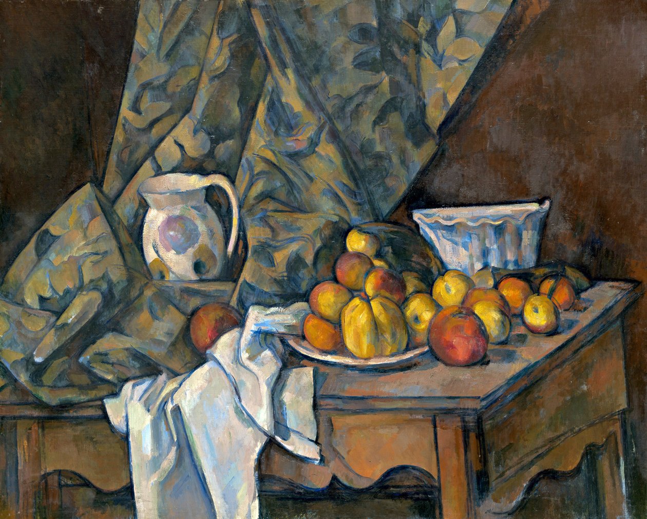Stillleben mit Äpfeln und Pfirsichen, um 1905 von Paul Cézanne